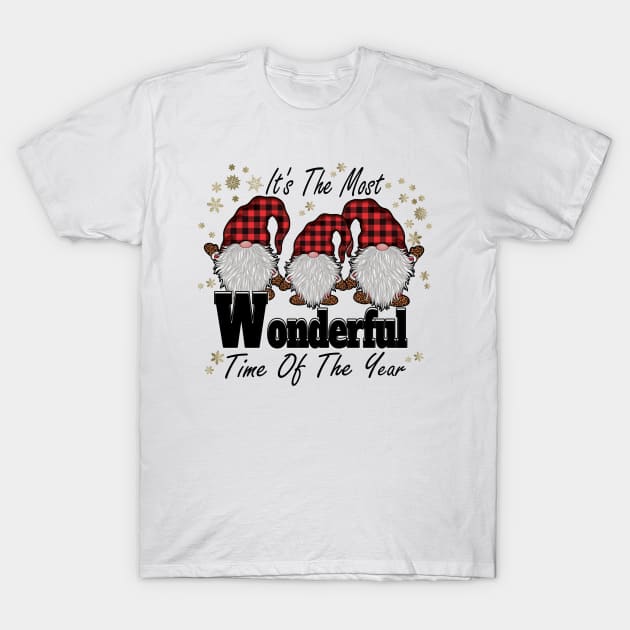 It's The Most Wonderful Time Of The Year Gnomes T-Shirt by DigitalCreativeArt